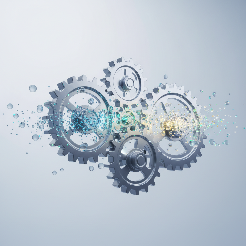 Conceptual illustration of optimization and process improvement through data